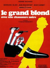 Jaquette du film Le Grand Blond avec une chaussure noire